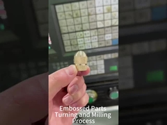 Proceso de torneado y fresado de piezas en relieve