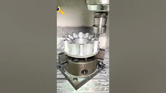 Aproximado del mecanizado de aluminio en una fresadora CNC de 3 ejes.#cncmachine #cncmilling #cnc #fyp