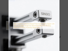 Enlace de pinza neumática para robot industrial de alta precisión, diseño robusto y duradero para aplicaciones de manipulación de materiales, montaje y alimentación de máquinas automatizadas