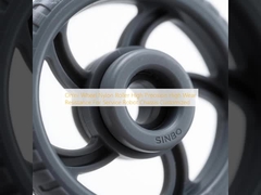 Rodillo de nailon para rueda omnidireccional, alta precisión, alta resistencia al desgaste, para chasis de robot de servicio, personalizado