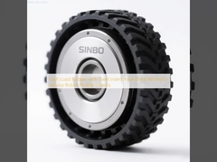 Rueda motriz de oruga de goma de alta carga con inserto de acero para chasis móvil de robot de servicio