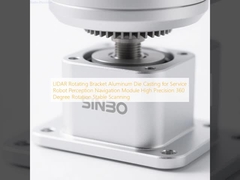 LIDAR Bracket giratorio de aluminio de fundición a presión para el servicio Robot Percepción módulo de navegación de alta precisión 360 grados de rotación Escaneo estable