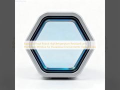 Ventana de protección de lente resistente a altas temperaturas para robot a prueba de explosiones para entornos peligrosos, vidrio óptico