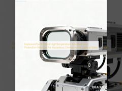 Ventana de protección de lente resistente a altas temperaturas para robot a prueba de explosiones para entornos peligrosos, vidrio óptico