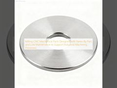 Piezas mecánicas CNC fresadas diseñadas con variaciones según la pieza y bajo mantenimiento para soportar procesos de mecanizado industrial