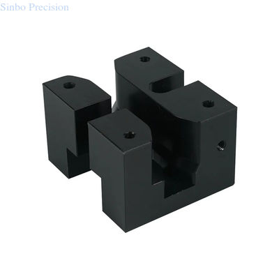 El plástico trabajado a máquina aduana negra parte piezas de nylon del ABS del POM del fresado de torneado del CNC